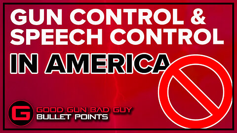 GUN CONTROL AND SPEECH CONTROL IN AMERICA? | Good Gun Bad Guy | Bullet Points