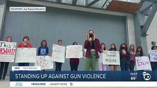 San Dieguito Academy HS students host walkout in honor of Uvalde shooting victims