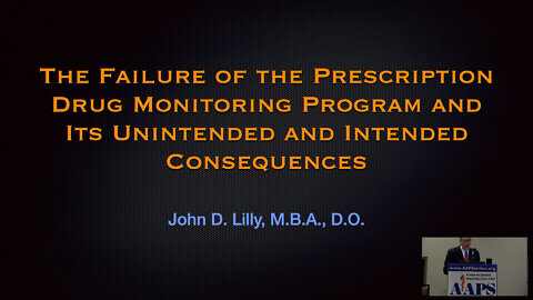 The Failure of the Prescription Drug Monitoring Program and Unintended and Intended Consequesces