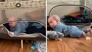 Clever baby finds genius way to escape crib