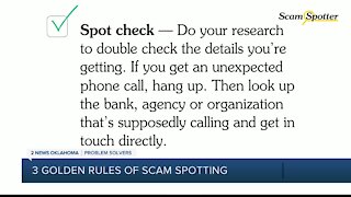 Three Golden Rules: How to spot and avoid a scam