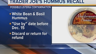 Trader Joe's recalling hummus