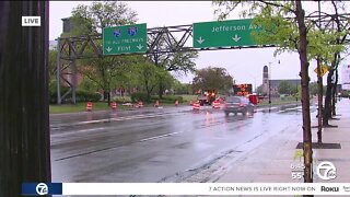 NB I-375 closing in Downtown Detroit this week for construction