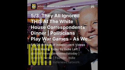 5/3: They All Ignored THIS At The White House Correspondents Dinner | Politicians Play War Games +