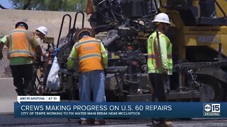 Work continues on US 60