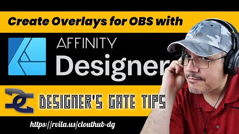 Creating Overlays for OBS with Affinity Designer