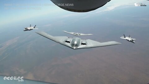 USAF perform B2 Stealth bilateral training with Allies in Australia