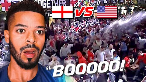 *LIVE REACTION* FRUSTRATED ENGLAND FANS BOOING & THROWING BEERS AT BOXPARK AFTER 0-0 DRAW WITH USA