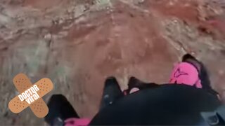 NEAR DEATH EXPERIENCE With Cliff After Woman Base Jumps
