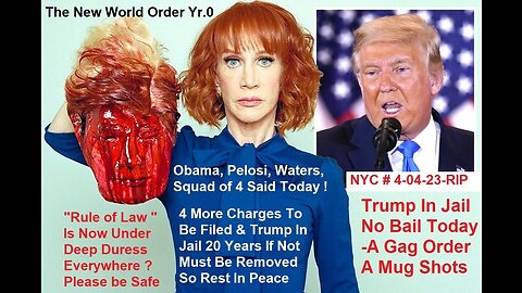 Obama, Pelosi, Waters, Squad of 4 Said Today - Trump In Jail - No Bail - A Gag Order