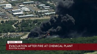 Illinois chemical plant explosion, fire prompt evacuations
