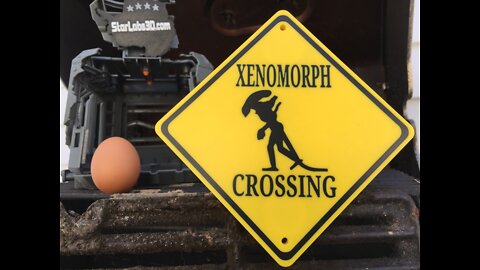 XENOMORPH CROSSING SIGN