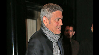 George Clooney teaches twins pranks