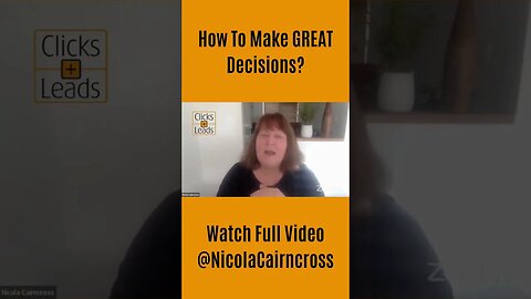 How To Make Great Decisions