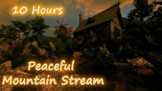 10 Hours - Peaceful Mountain Stream V2- Relaxing Sounds for Sleep