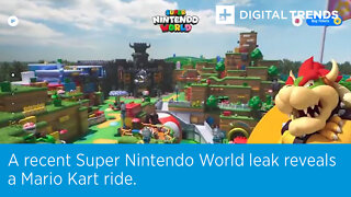 A recent Super Nintendo World leak reveals a Mario Kart ride.