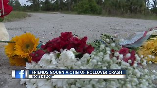 Friends mourn victim of rollover crash