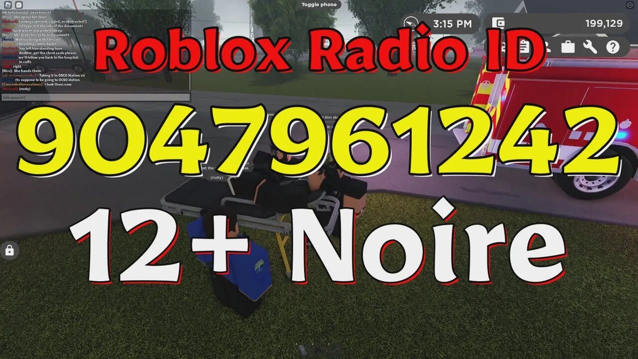 Noire Roblox Radio Codes/IDs