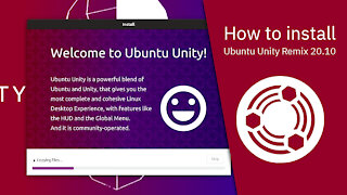How to install Ubuntu Unity Remix 20.10