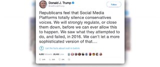 Social media executive order from president