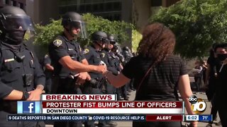 Protesters take to downtown San Diego streets