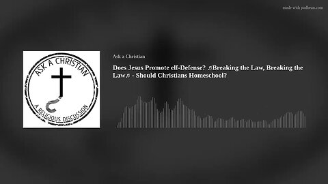 Does Jesus Promote elf-Defense? ♫Breaking the Law, Breaking the Law♫ Should Christians Homeschool?