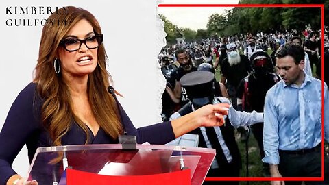 kimberly guilfoyle with Jack Posobiec thousands of catholics protest against dodgers embrace of Drag