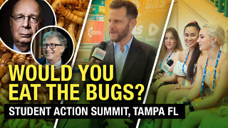 Will YOU eat the bugs? TPUSA Student Action Summit attendees react!