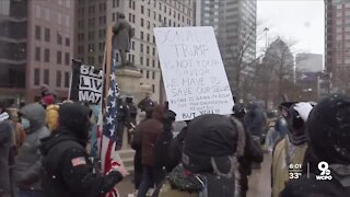 Protesters gathered outside heavily guarded Ohio Statehouse