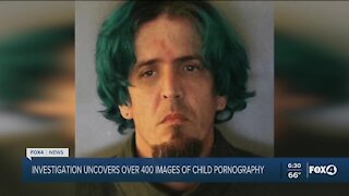 Man arrested has over 400 child porn images