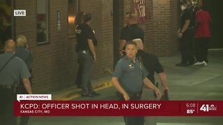 Police: Officer in emergency surgery