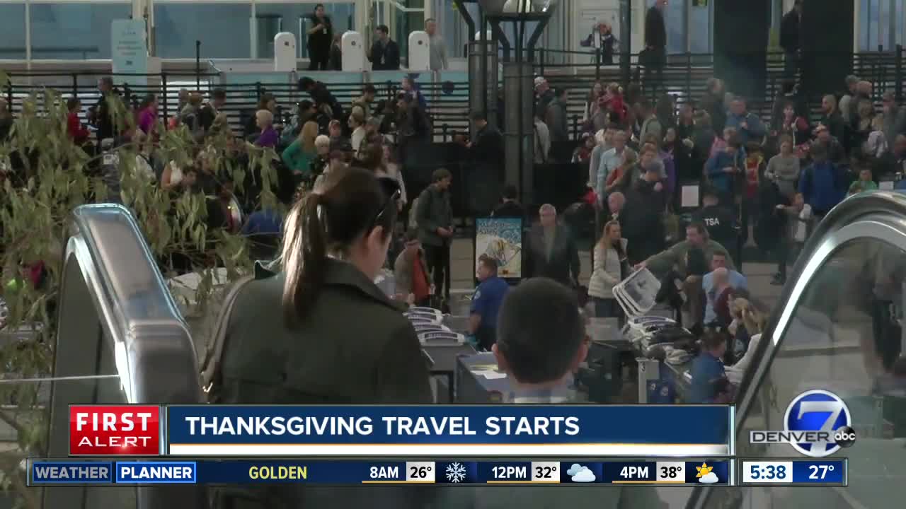 Thanksgiving travel period starts today
