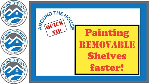 A.T.H. Quick Tip: Paint Removable Shelves faster!