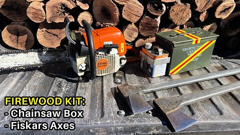 My Firewood Kit - Chainsaw box and fiskars axe review