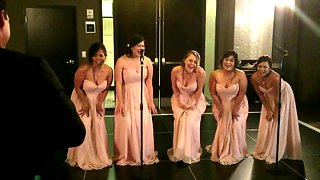 Bridesmaids speech delivered through epic parody song