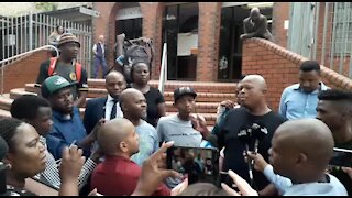 SOUTH AFRICA - Durban - Mampintsha outside Pinetown magistrates Court (Videos) (drC)