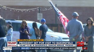 President Trump coming to Bakersfield today