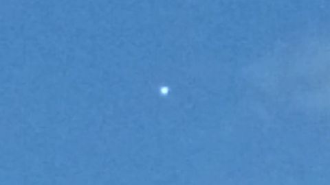 Strange bright shining object in the sky