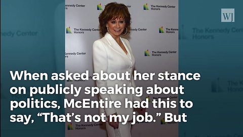 Reba McEntire Squashes Political Banter, Says it’s Not Her Job To Talk Politics