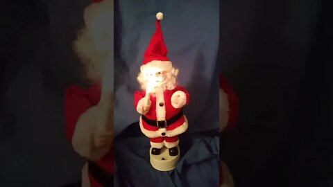 Telco Motionette Animated Santa with Candle 16 inches