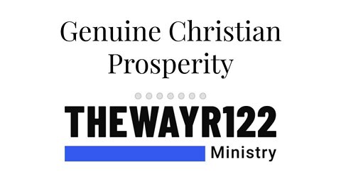 Genuine Christian Prosperity