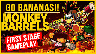 Let's Play Monkey Barrels - PC Gameplay First Stage HD 2K60fps