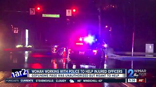 Woman working with police to help injured officers