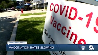 COVID-19 vaccination rates dropping in Florida