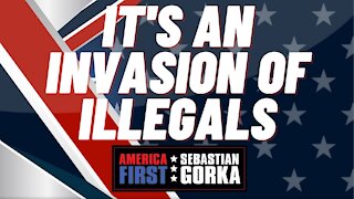 It's an invasion of illegals. Marjorie Taylor Greene with Sebastian Gorka on AMERICA First