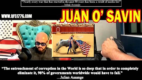 Juan O’Savin “It’s about to come down & admits we're close” (Election Fraud links in description)