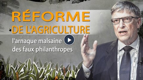 Réforme de l'agriculture, l'arnaque malsaine des faux philanthropes 21.06.2022