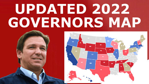 Updated 2022 Governors Map Prediction (April 2022)