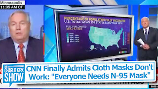 CNN Finally Admits Cloth Masks Don't Work: "Everyone Needs N-95 Mask"