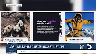 San Diego State University students create bucket list app
